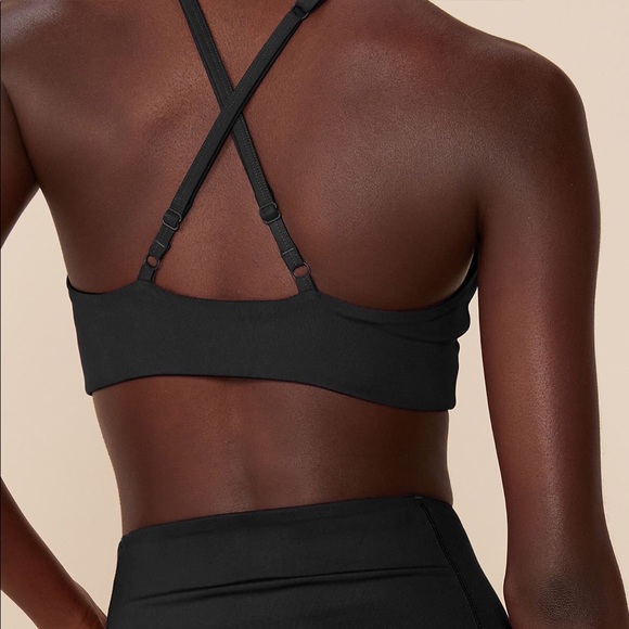 Topanga Black Bra by Girlfriend Collective M Medium - Picture 2 of 10